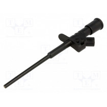 AX-CP-07-B; Clip-on probe; pincers type; 10A; black; Grip capac: max.4mm; 4mm; AXIOMET