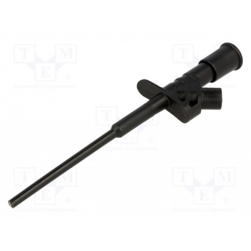 AX-CP-07-B; Clip-on probe; pincers type; 10A; black; Grip capac: max.4mm; 4mm; AXIOMET