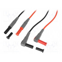 AX-TLS-005A; Set of test leads; Inom: 10A; Len: 1m; red and black; AXIOMET AX-TLS-005A; Set of test leads; Inom: 10A; Len: 1m; red and black; AXIOMET