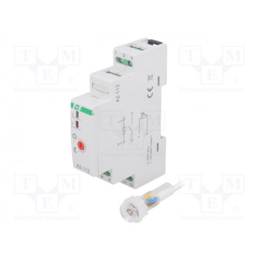AZ-112; Twilight switch; IP65; 230VAC; SPST-NO; DIN; -25÷50°C; F&F AZ-112; Twilight switch; IP65; 230VAC; SPST-NO; DIN; -25÷50°C; F&F