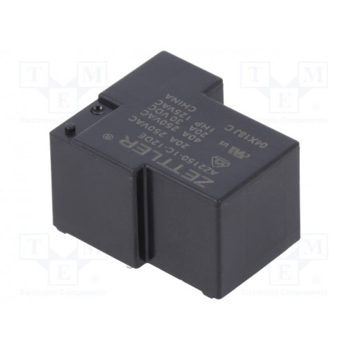 AZ2150-1C-12DE; Relay: electromagnetic; SPDT; Ucoil: 12VDC; 40A; Series: AZ2150; ZETTLER