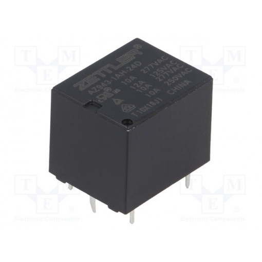 AZ943-1AH-24D; Relay: electromagnetic; SPST-NO; Ucoil: 24VDC; 10A/277VAC; 15A; ZETTLER