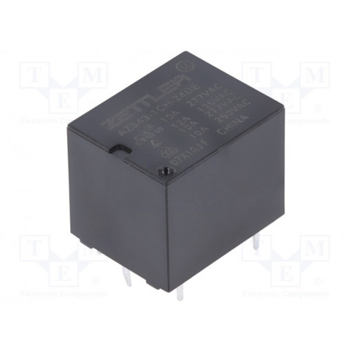 AZ943-1CH-24DE; Relay: electromagnetic; SPDT; Ucoil: 24VDC; 10A/277VAC; 10A/30VDC; ZETTLER