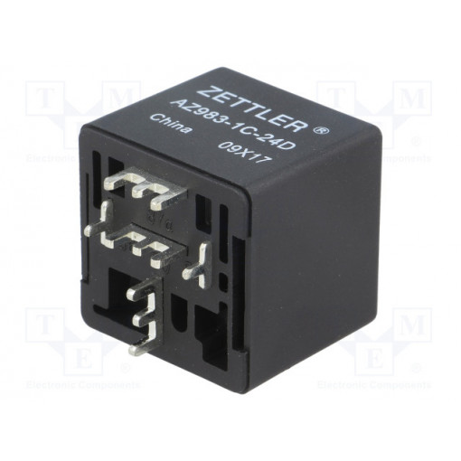 AZ983-1C-24D; Relay: electromagnetic; SPDT; Ucoil: 24VDC; 60A; automotive; 760mW; ZETTLER