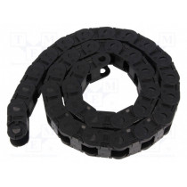 B15.015.075.0; Cable chain; Series: B15; Bend.rad: 75mm; L: 1006mm; Int.width: 15mm; igus
