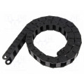 B15.025.048.0; Cable chain; Series: B15; Bend.rad: 48mm; L: 1006mm; Int.width: 25mm; igus