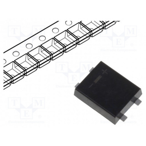 B1AF; Single-phase bridge rectifier; Urmax: 50V; If: 1A; Ifsm: 35A; MBFL; DC COMPONENTS