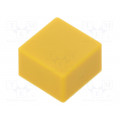 B321230; Button; push-in; none; 5.5mm; -25÷70°C; square; yellow; OMRON OCB