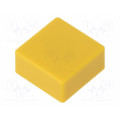B321330; Button; push-in; none; 5.5mm; -25÷70°C; square; yellow; OMRON OCB