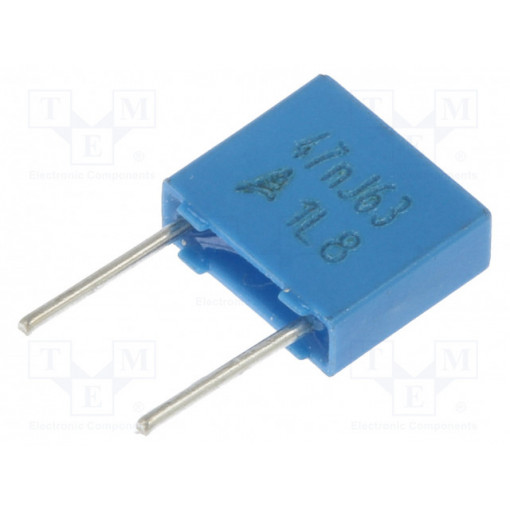 B32529C0473J000; Capacitor: polyester; 47nF; 40VAC; 63VDC; Pitch: 5mm; ±5%; -55÷125°C; EPCOS