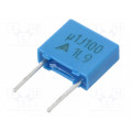 B32529C1104J000; Capacitor: polyester; 100nF; 63VAC; 100VDC; Pitch: 5mm; ±5%; EPCOS