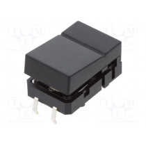 B3J1100; Switch: keypad; Pos: 2; SPST-NO; 0.05A/24VDC; black; none; THT; 1.27N; OMRON OCB