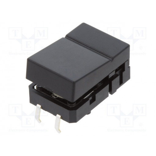 B3J1100; Switch: keypad; Pos: 2; SPST-NO; 0.05A/24VDC; black; none; THT; 1.27N; OMRON OCB