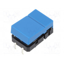 B3J1400; Switch: keypad; Pos: 2; SPST-NO; 0.05A/24VDC; blue; none; THT; 1.27N; OMRON OCB