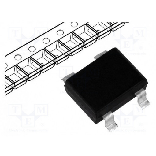 B40S2A-SLIM; Single-phase bridge rectifier; Urmax: 80V; If: 2.3A; Ifsm: 65A; DIOTEC SEMICONDUCTOR