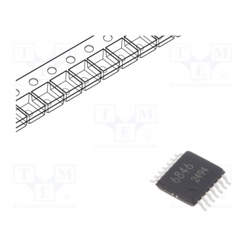 BA6846FV-E2; IC: driver; stepper motor controller; 0.5A; Channels: 2; SSOP14; ROHM SEMICONDUCTOR