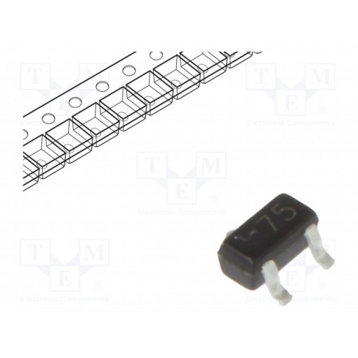 BAS70-05E; Diode: Schottky switching; SMD; 70V; 70mA; 5ns; SOT523; 150mW; DIOTEC SEMICONDUCTOR