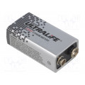 ; Battery: lithium; 9V; 6F22; 1200mAh; non-rechargeable; ULTRALIFE