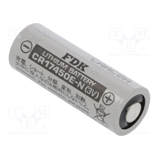 CR17450E-N; Battery: lithium; 3V; 4/5A,CR8L; Ø17x45mm; 2600mAh; FDK