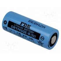 CR17450E-R; Battery: lithium; 3V; 4/5A,CR8L; Ø17x45mm; 2400mAh; FDK