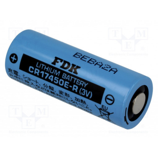 CR17450E-R; Battery: lithium; 3V; 4/5A,CR8L; Ø17x45mm; 2400mAh; FDK