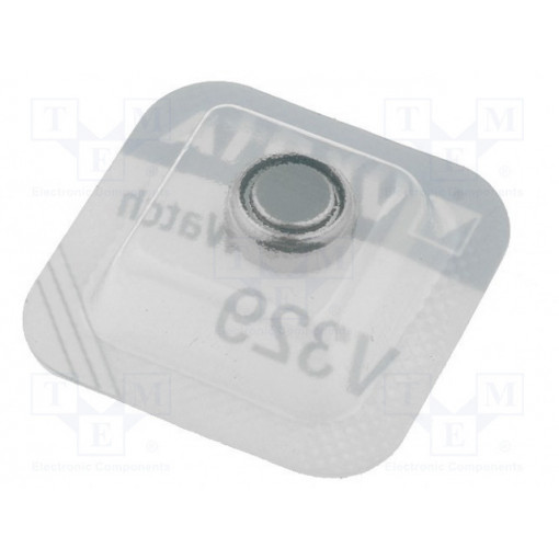 20329; Battery: silver; 1.55V; V329,coin; Batt.no: 1; Ø7.9x3.1mm; 37mAh; VARTA 20329; Battery: silver; 1.55V; V329,coin; Batt.no: 1; Ø7.9x3.1mm; 37mAh; VARTA