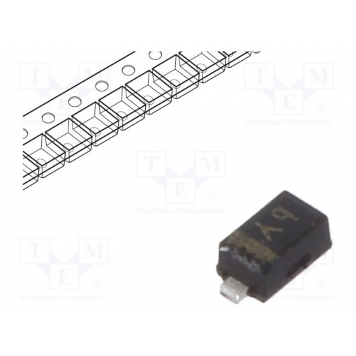 BAT5402VH6327XTSA1; Diode: Schottky rectifying; SMD; 30V; 0.2A; SC79; 230mW; INFINEON TECHNOLOGIES
