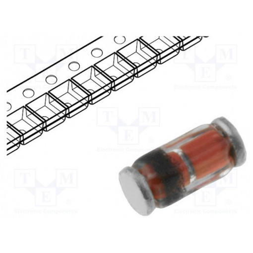 BAV103-GS08; Diode: switching; SMD; 250V; 0.25A; 50ns; Package: reel,tape; 500mW; VISHAY BAV103-GS08; Diode: switching; SMD; 250V; 0.25A; 50ns; Package: reel,tape; 500mW; VISHAY