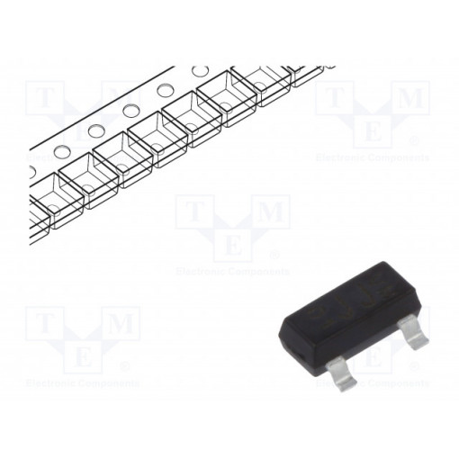 BAV70-E3-08; Diode: rectifying; SMD; 70V; 0.25A; 6ns; Package: reel,tape; SOT23; VISHAY