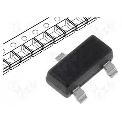 BC846B; Transistor: NPN; bipolar; 65V; 0.1A; 0.25W; SOT23; CDIL