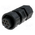 LTWBD-06BFFA-LL7001; Plug; Connector: circular; size B; female; PIN: 6; w/o contacts; AMPHENOL