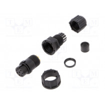 LTWBD-08BFFA-LL7001; Plug; Connector: circular; size B; female; PIN: 8; w/o contacts; AMPHENOL