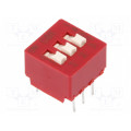 BD03; Switch: DIP-SWITCH; Poles number: 3; 0.1A/50VDC; Pos: 2; -40÷85°C; C&K BD03; Switch: DIP-SWITCH; Poles number: 3; 0.1A/50VDC; Pos: 2; -40÷85°C; C&K