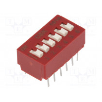 BD06; Switch: DIP-SWITCH; Poles number: 6; 0.1A/50VDC; Pos: 2; -40÷85°C; C&K