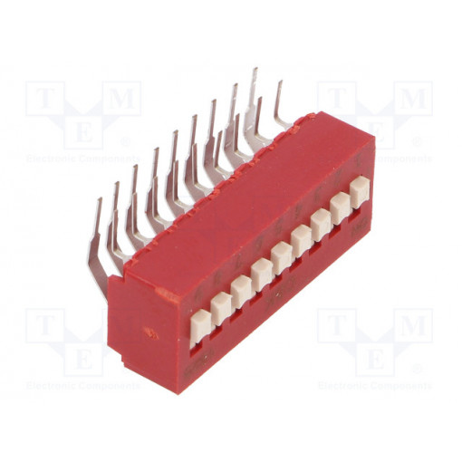 BD09AV; Switch: DIP-SWITCH; Poles number: 9; 0.1A/50VDC; Pos: 2; -40÷85°C; C&K