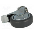 BDPE 0755 1001; Transport wheel; Ø: 75mm; W: 25mm; H: 100mm; torsional with lock; COLSON