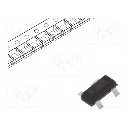 BF2040E6814HTSA1; Transistor: N-MOSFET; unipolar; RF; 8V; 40mA; 200mW; SOT143; SMT; INFINEON TECHNOLOGIES
