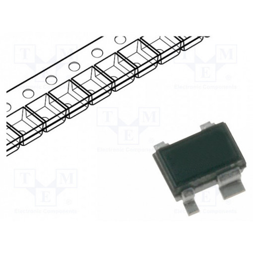 BF888H6327XTSA1; Transistor: NPN; bipolar; RF; 4V; 30mA; 0.16W; SOT343; INFINEON TECHNOLOGIES