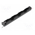BH-333A; Holder; Leads: cables; Size: AA,R6; Batt.no: 3; Colour: black; 150mm; COMF
