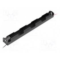 BH-333A; Holder; Leads: cables; Size: AA,R6; Batt.no: 3; Colour: black; 150mm; COMF
