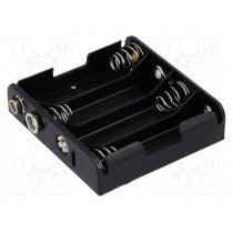 BH-341-1B; Holder; Leads: 6F22 type; Size: AA,R6; Batt.no: 4; Colour: black; COMF BH-341-1B; Holder; Leads: 6F22 type; Size: AA,R6; Batt.no: 4; Colour: black; COMF