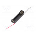 BH-411-3A; Holder; Leads: cables; Size: AAA,R3; Batt.no: 1; Colour: black; 150mm; COMF