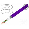 EB0016; Wire; PROFIBUS,data transmission; 1x2x0,64mm2; solid; Cu; PVC; BITNER EB0016; Wire; PROFIBUS,data transmission; 1x2x0,64mm2; solid; Cu; PVC; BITNER