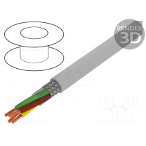 S30639; Wire; BiT LiYCY; 4x1mm2; tinned copper braid; PVC; grey; 300/300V; BITNER