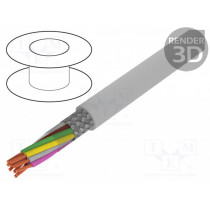 S30660; Wire; BiT LiYCY; 5x1,5mm2; tinned copper braid; PVC; grey; BITNER