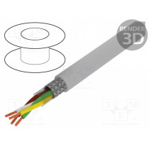 S30864; Wire; BiT LiYCY; 2x2x0,75mm2; tinned copper braid; PVC; grey; BITNER