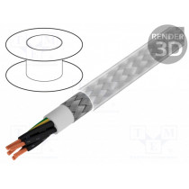 S54303; Wire; BiT 500 CY; 5G0,5mm2; tinned copper braid; PVC; transparent; BITNER