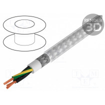 S54320; Wire; BiT 500 CY; 3G0,75mm2; tinned copper braid; PVC; 300/500V; BITNER