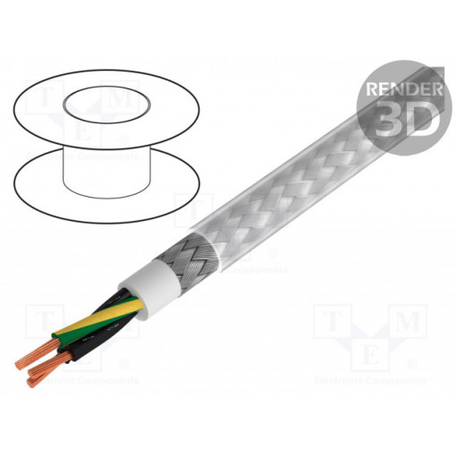 S54320; Wire; BiT 500 CY; 3G0,75mm2; tinned copper braid; PVC; 300/500V; BITNER