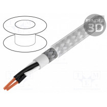 S54335; Wire; BiT 500 CY; 2x1mm2; tinned copper braid; PVC; transparent; BITNER